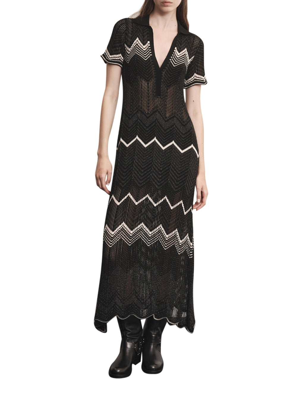 Vestito Longuette Akep da Donna - Nero