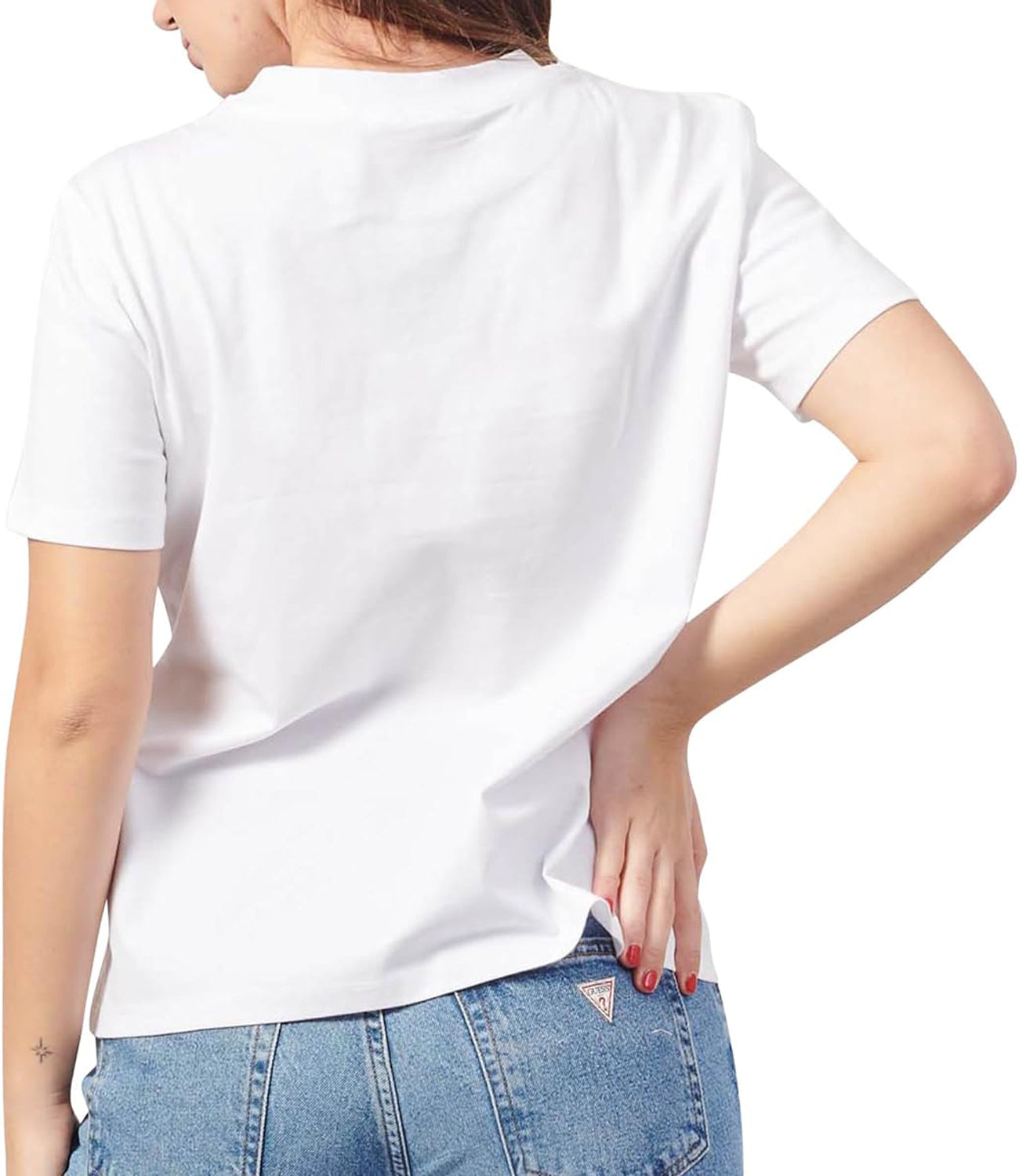 A|X Armani Exchange T-shirt Donna Mod. 6DYT36 YJ7VZ 1000 Bianco
