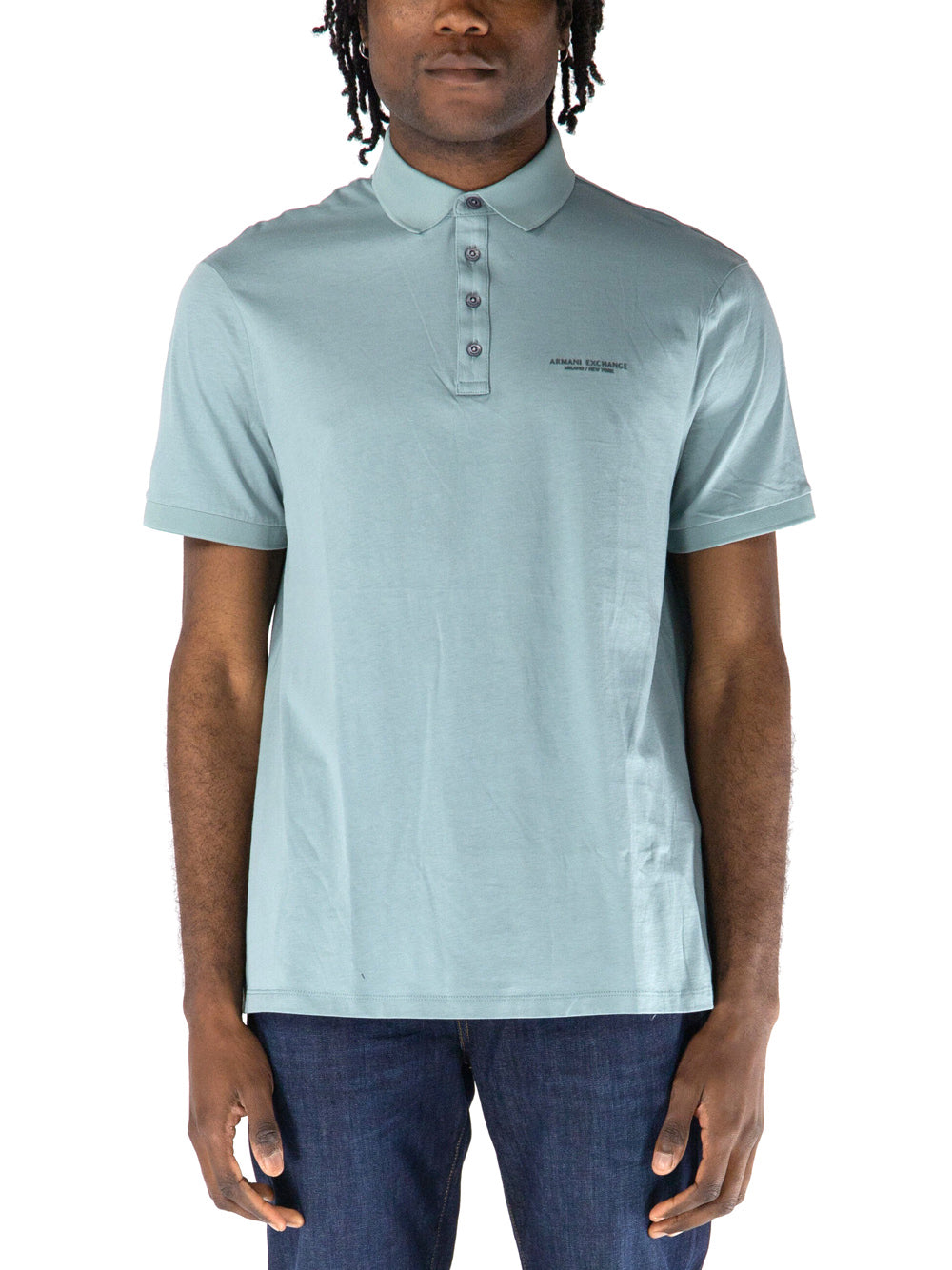 A|X Armani Exchange Polo Manica Corta Uomo Mod. 8NZF80 Z8H4Z U9212 Verde