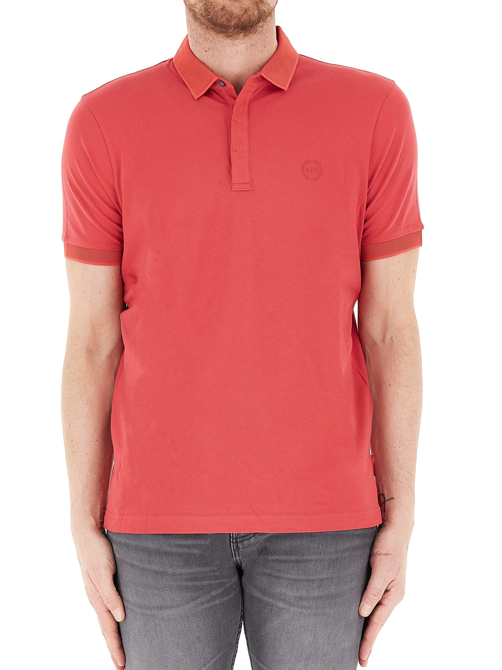 Polo Armani Exchange da Uomo - Rosso