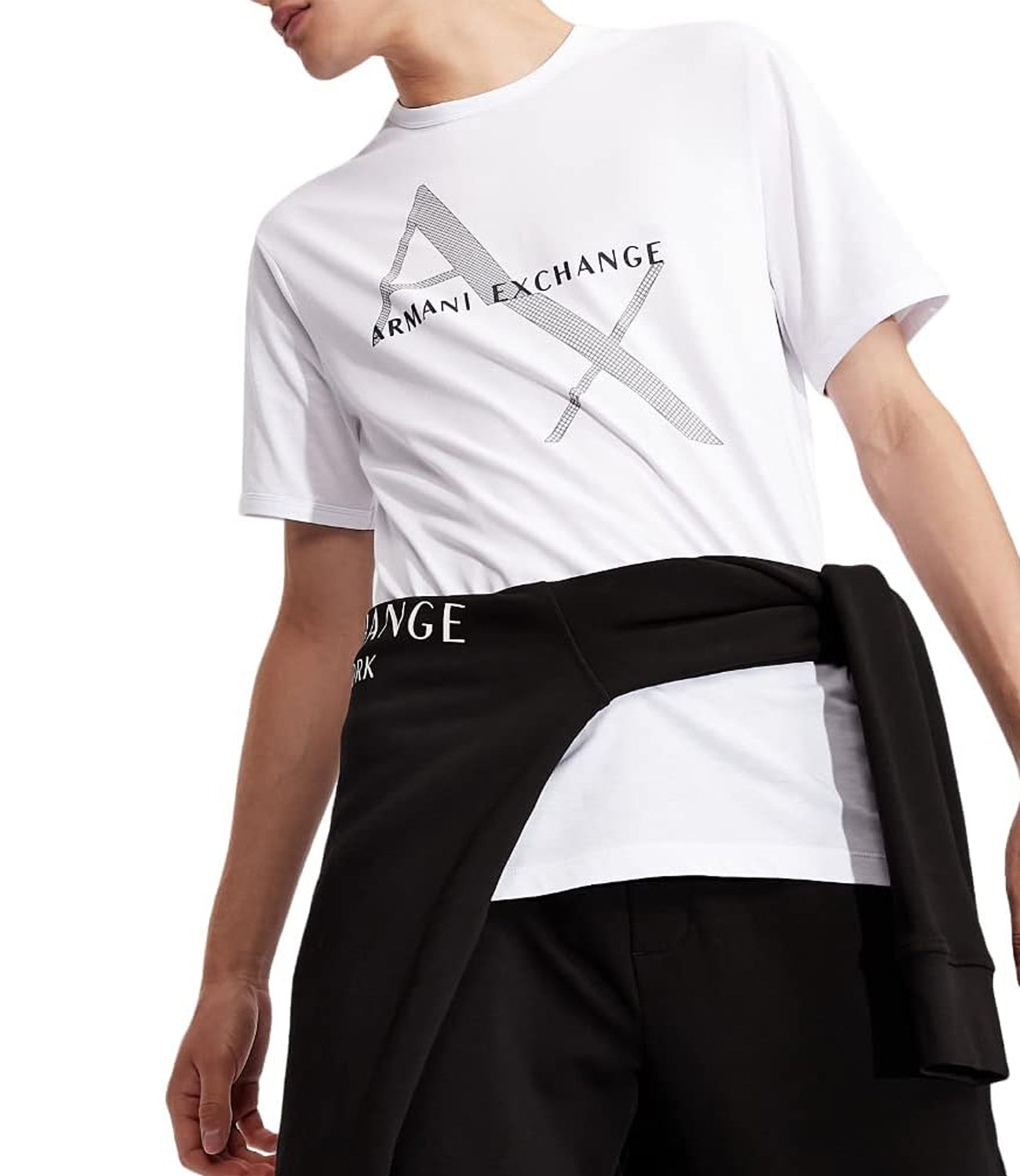 A|X Armani Exchange T-shirt Uomo Mod. 8NZT76 Z8H4Z 1100 Bianco