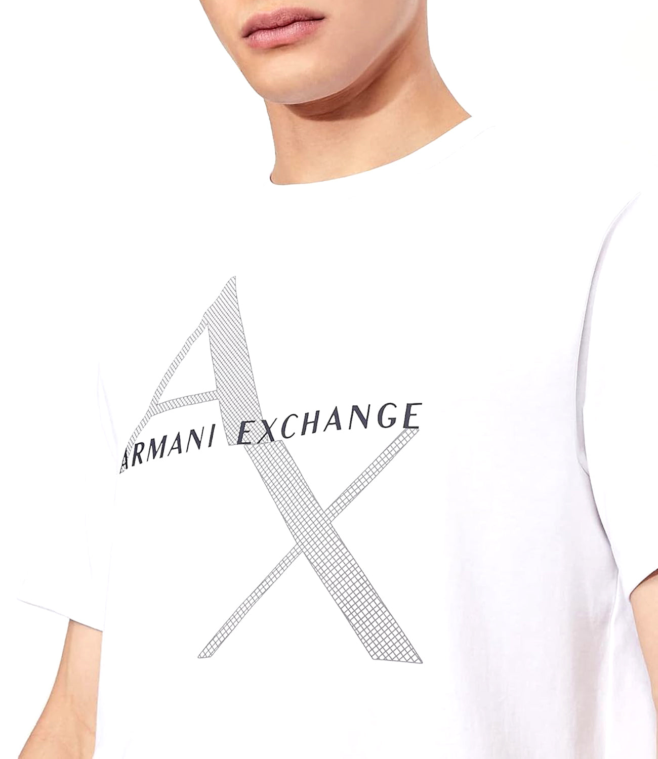 A|X Armani Exchange T-shirt Uomo Mod. 8NZT76 Z8H4Z 1100 Bianco