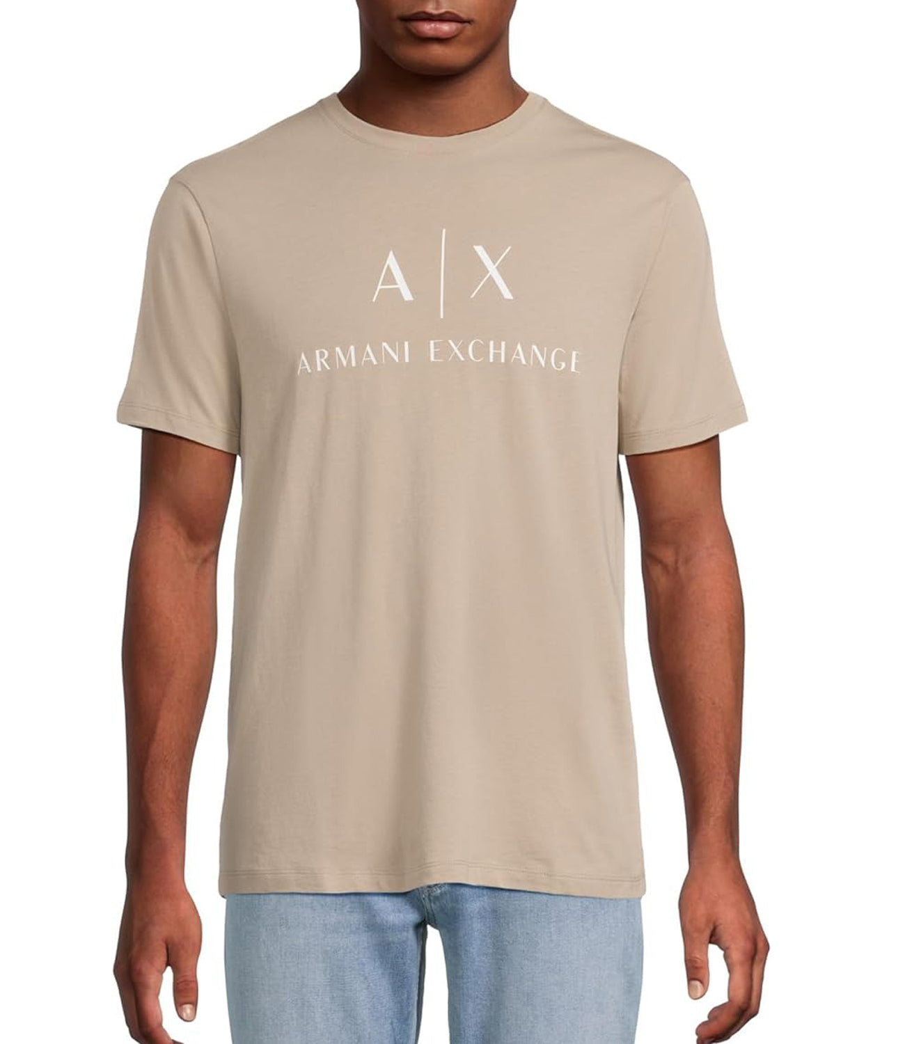 A|X Armani Exchange T-shirt Uomo Mod. 8NZTCJ Z8H4Z U6167 Sabbia Beige
