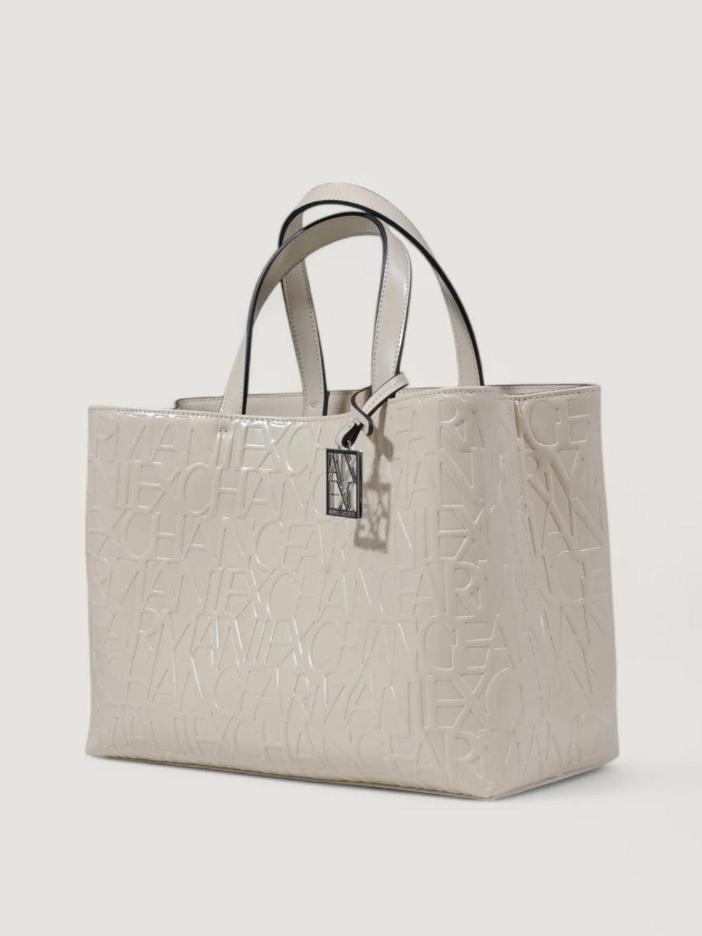 Borsa Shopper Armani Exchange da Donna - Avorio