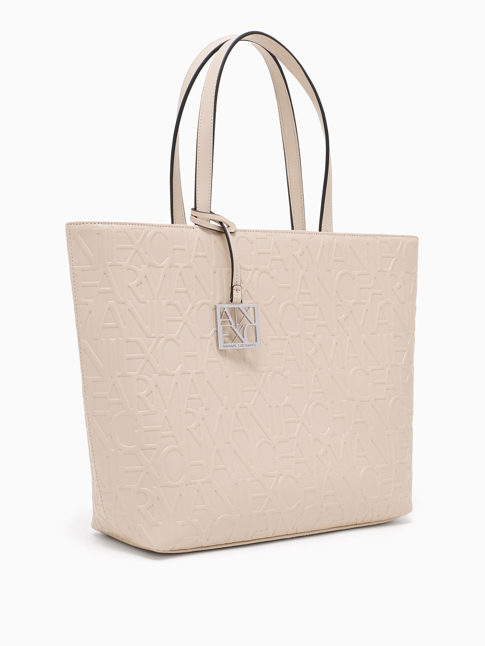 Borsa Shopper Armani Exchange da Donna - Avorio