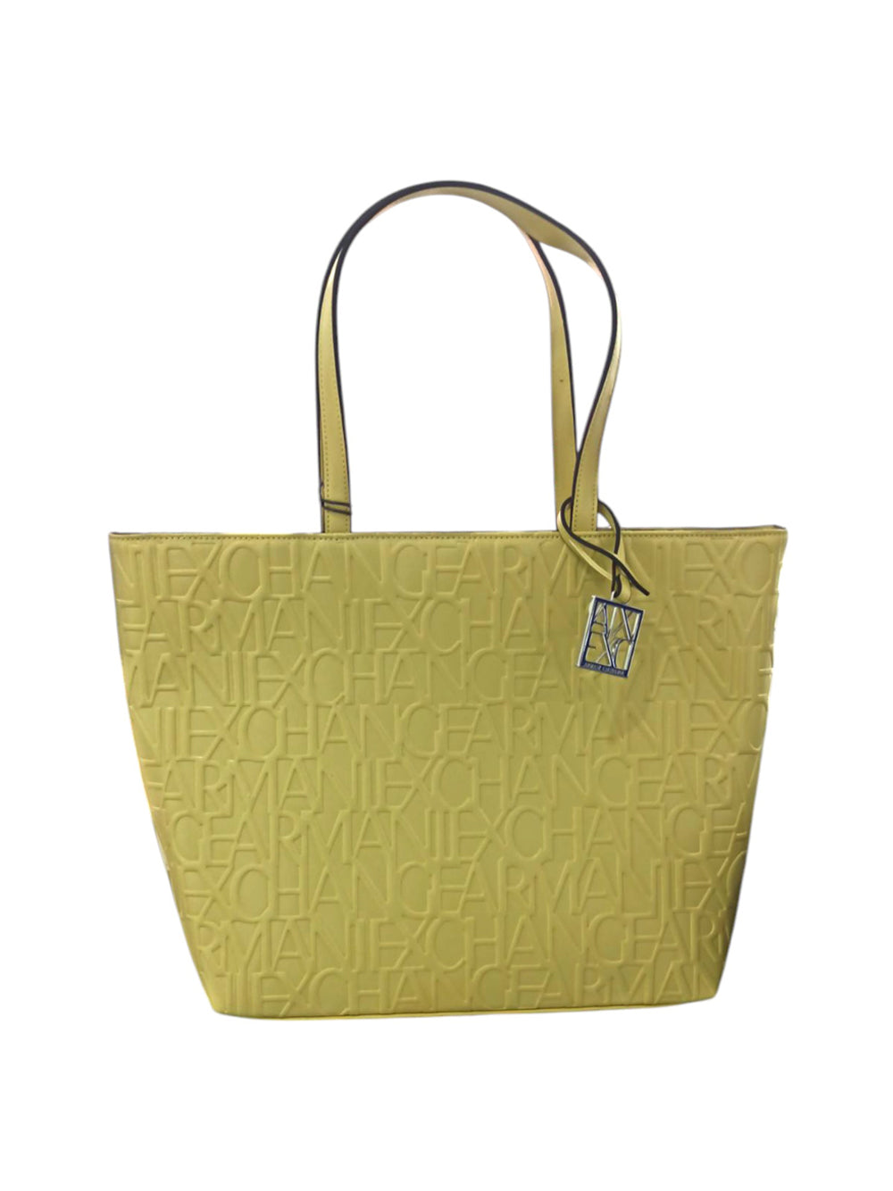 Borsa Shopper Armani Exchange da Donna - Giallo
