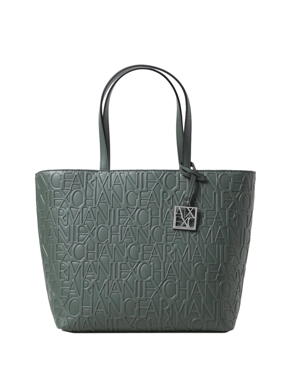 Borsa Shopper Armani Exchange da Donna - Verde