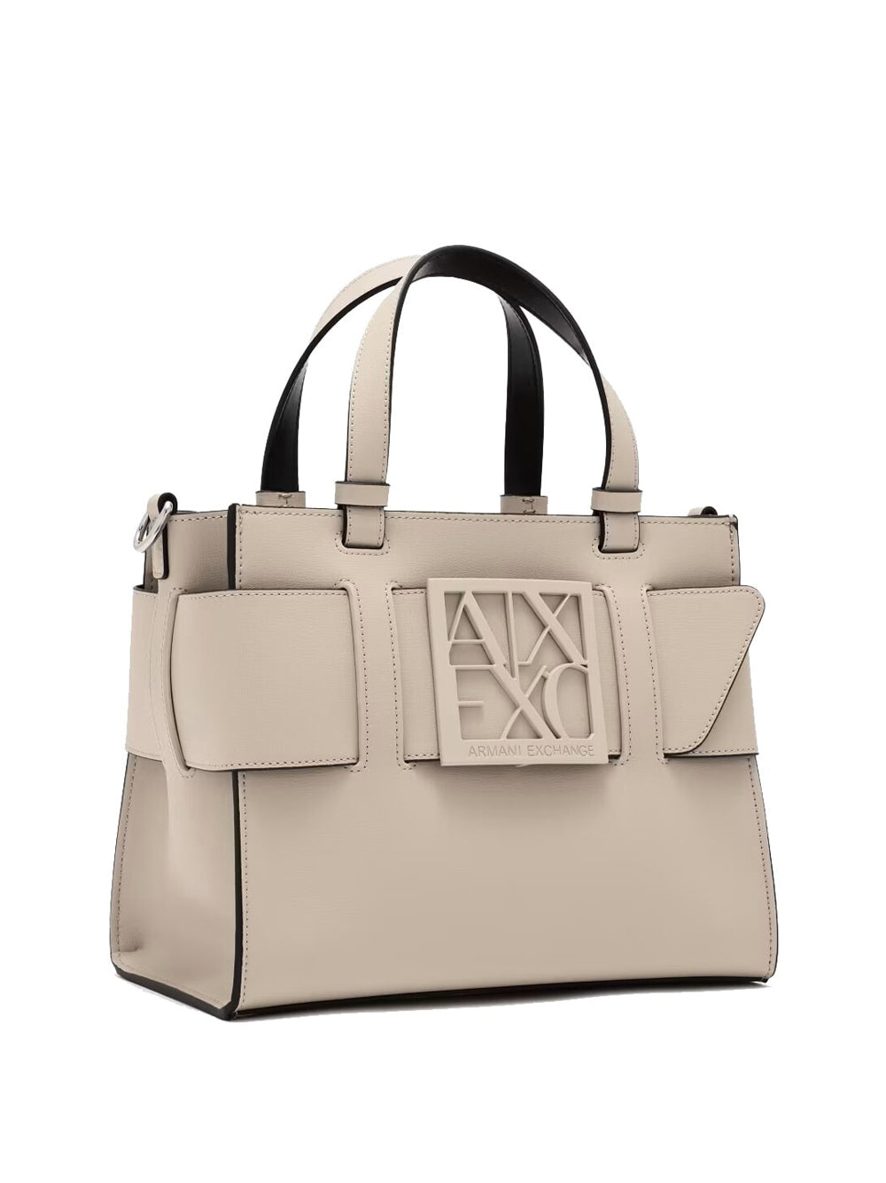Borsa a Mano Armani Exchange da Donna - Avorio