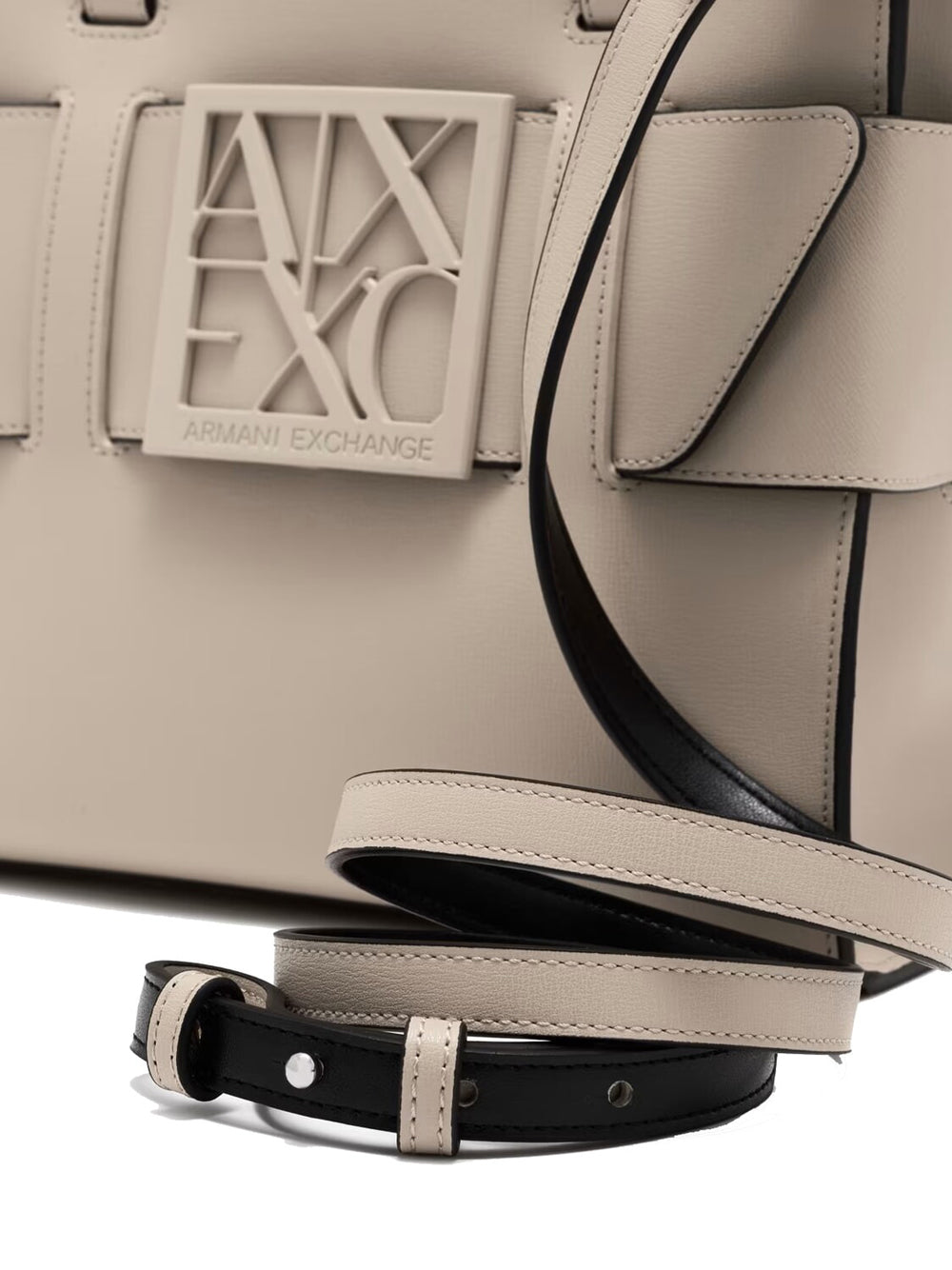 Borsa a Mano Armani Exchange da Donna - Avorio