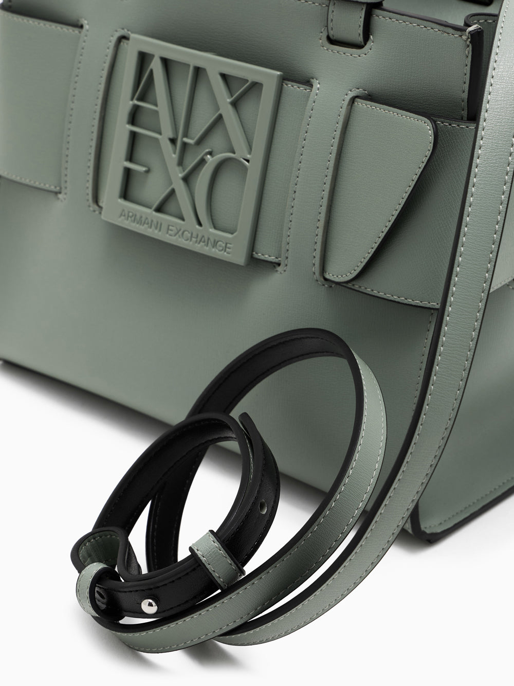 Borsa a Mano Armani Exchange da Donna - Verde
