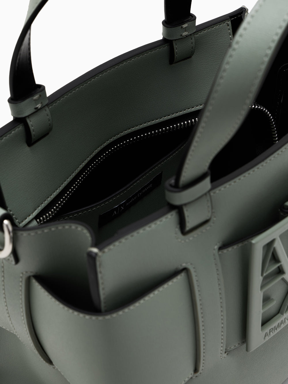 Borsa a Mano Armani Exchange da Donna - Verde