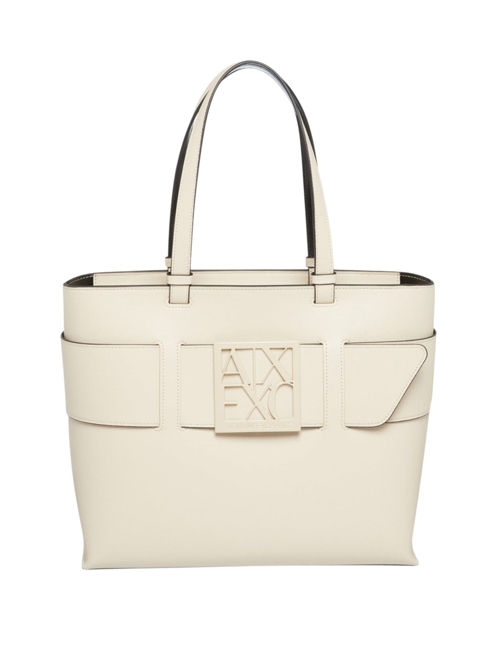 Borsa Shopper Armani Exchange da Donna - Avorio
