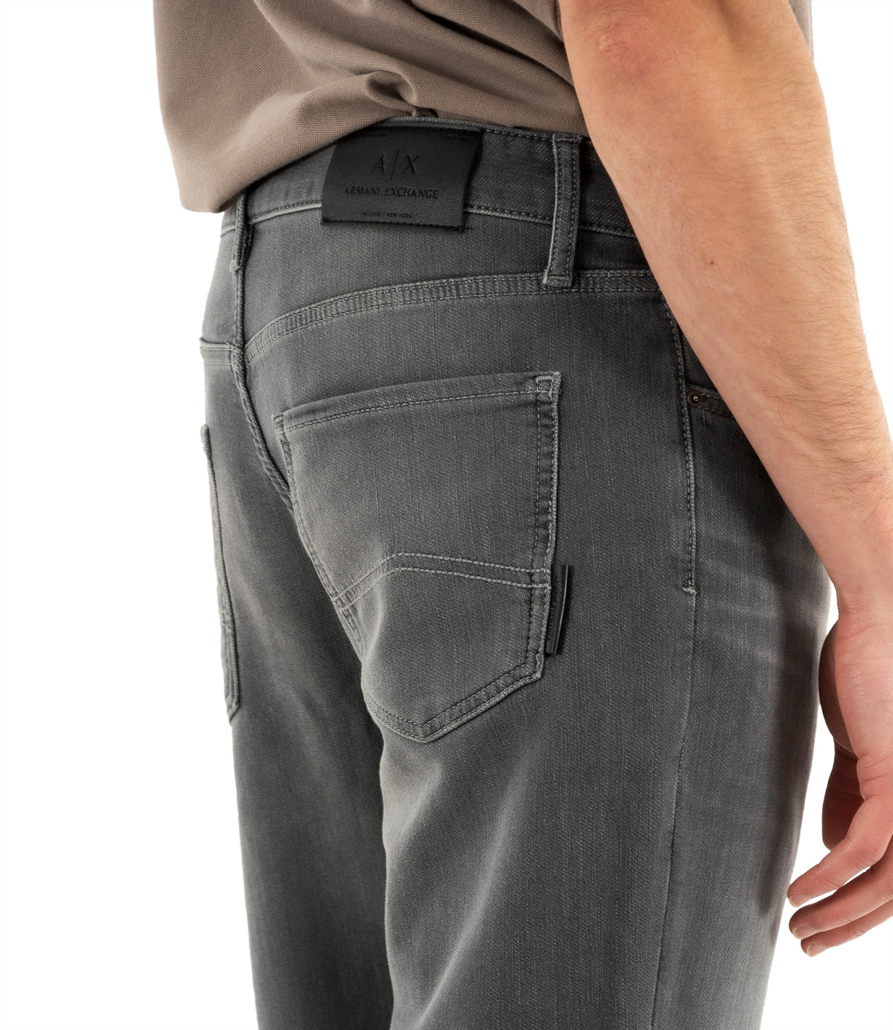 A|X Armani Exchange Pantalone 5 Tasche Uomo Mod. XM000070 AF14369 MB013 Grey Grigio