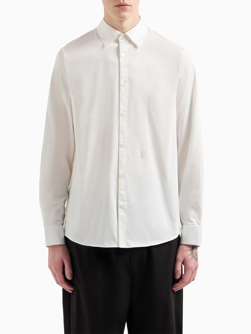Camicia Classica Armani Exchange da Uomo - Bianco