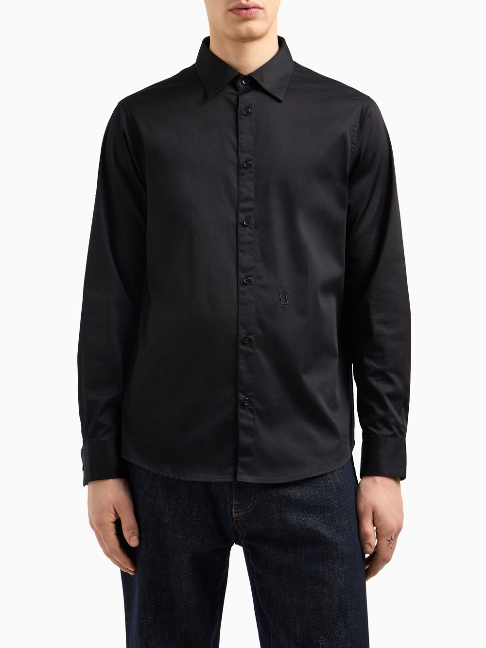 Camicia Classica Armani Exchange da Uomo - Nero