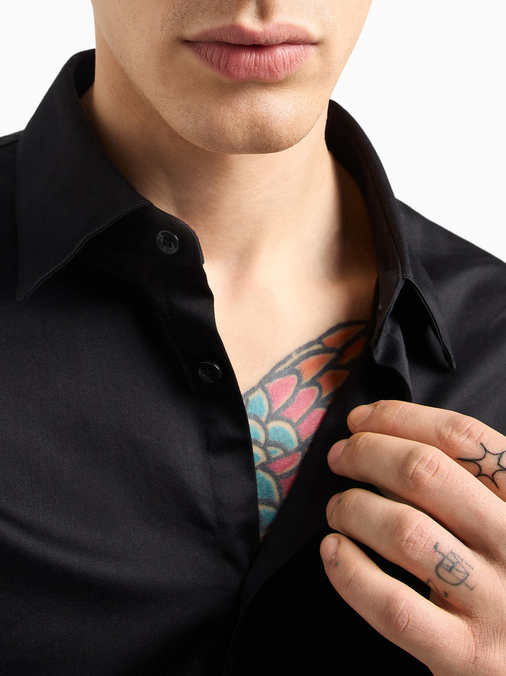 Camicia Classica Armani Exchange da Uomo - Nero