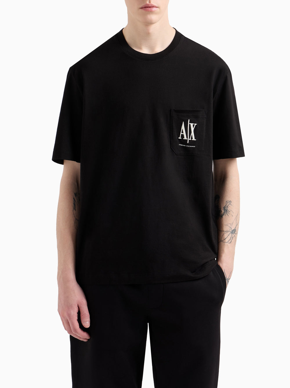 T-shirt Armani Exchange da Uomo - Nero