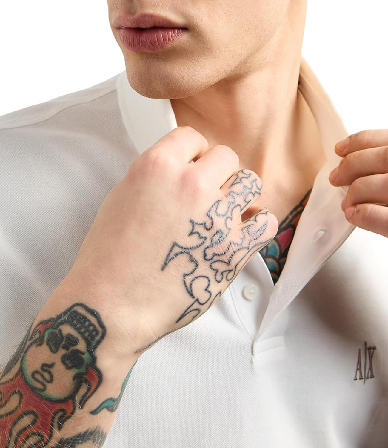 A|X Armani Exchange Polo Maniche Corte Uomo Mod. XM000367 AF13022 U0009 Bianco