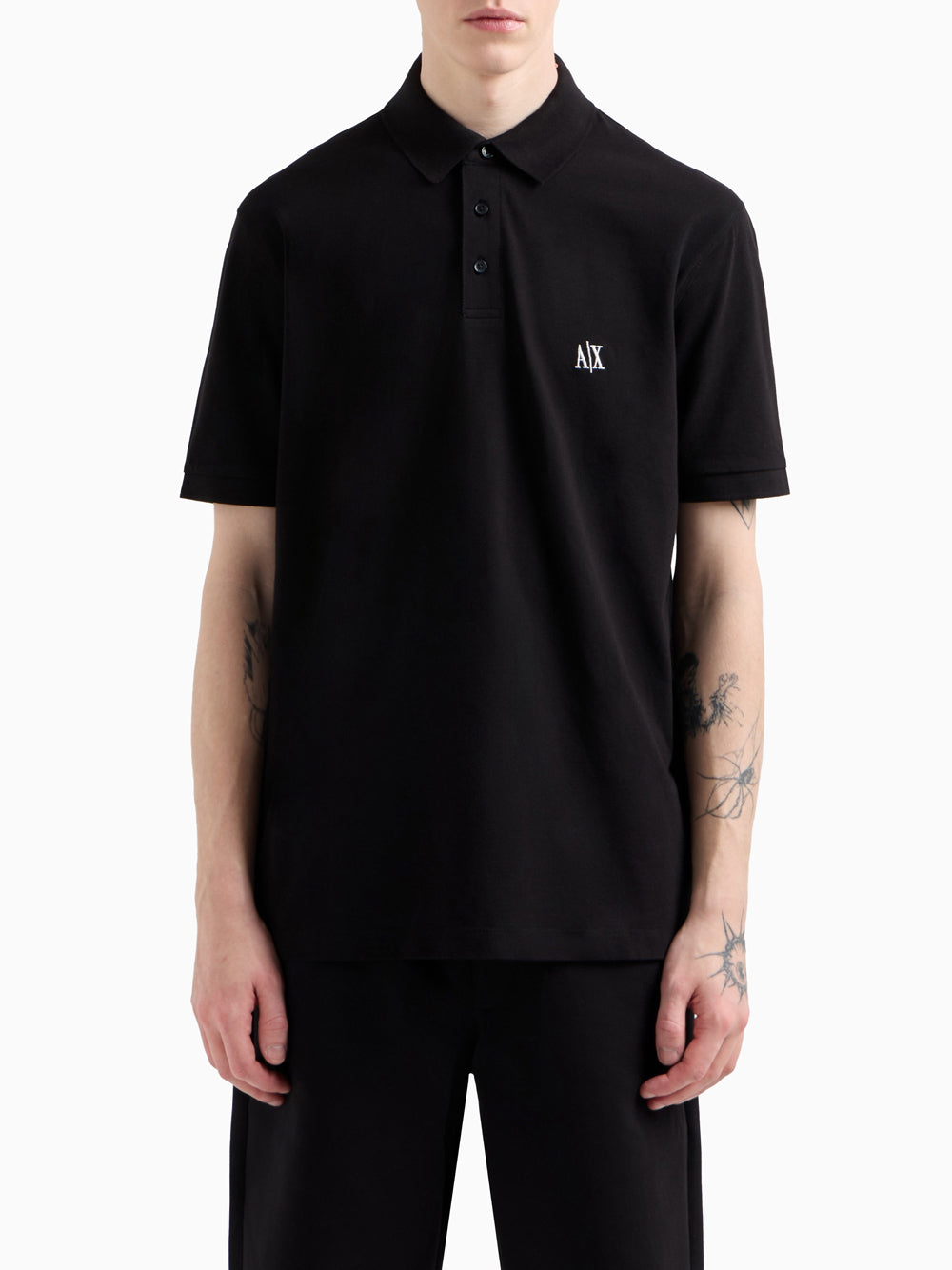 Polo Armani Exchange da Uomo - Nero