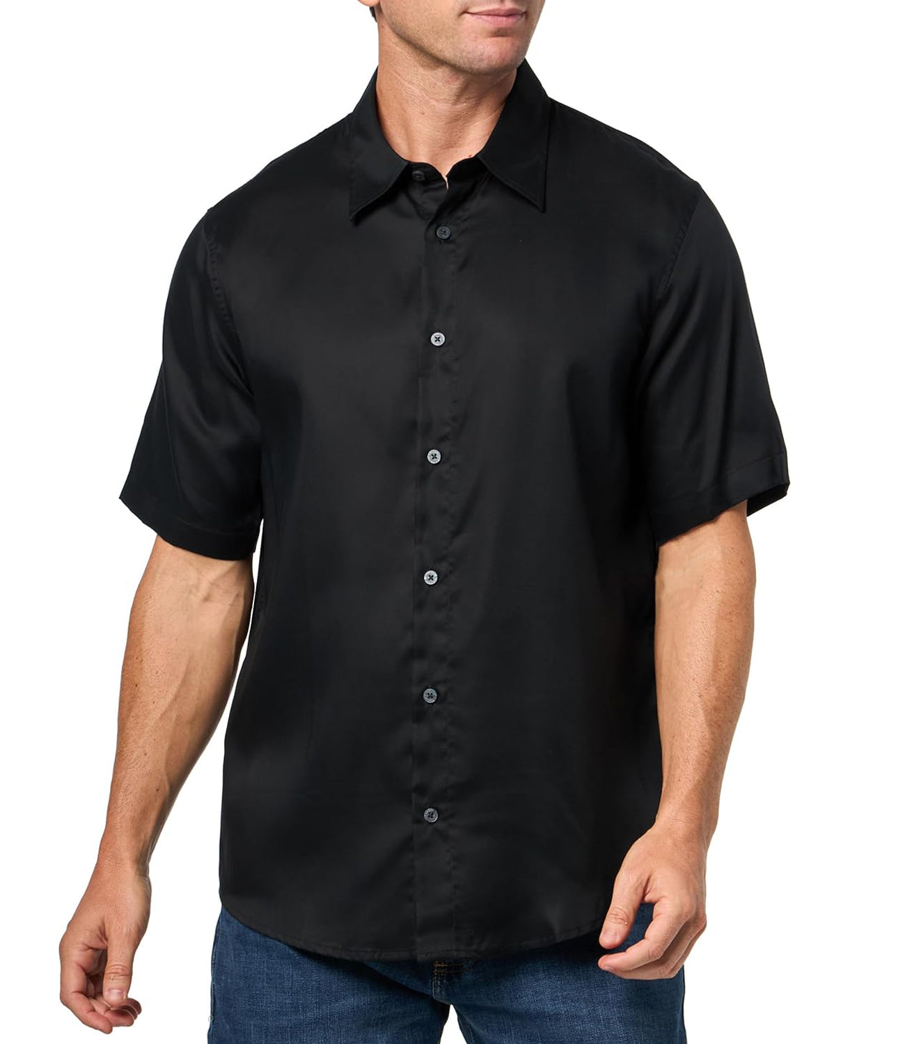A|X Armani Exchange Camicia Manica Corta Uomo Mod. XM000451 AF13182 UC001 Black Nero