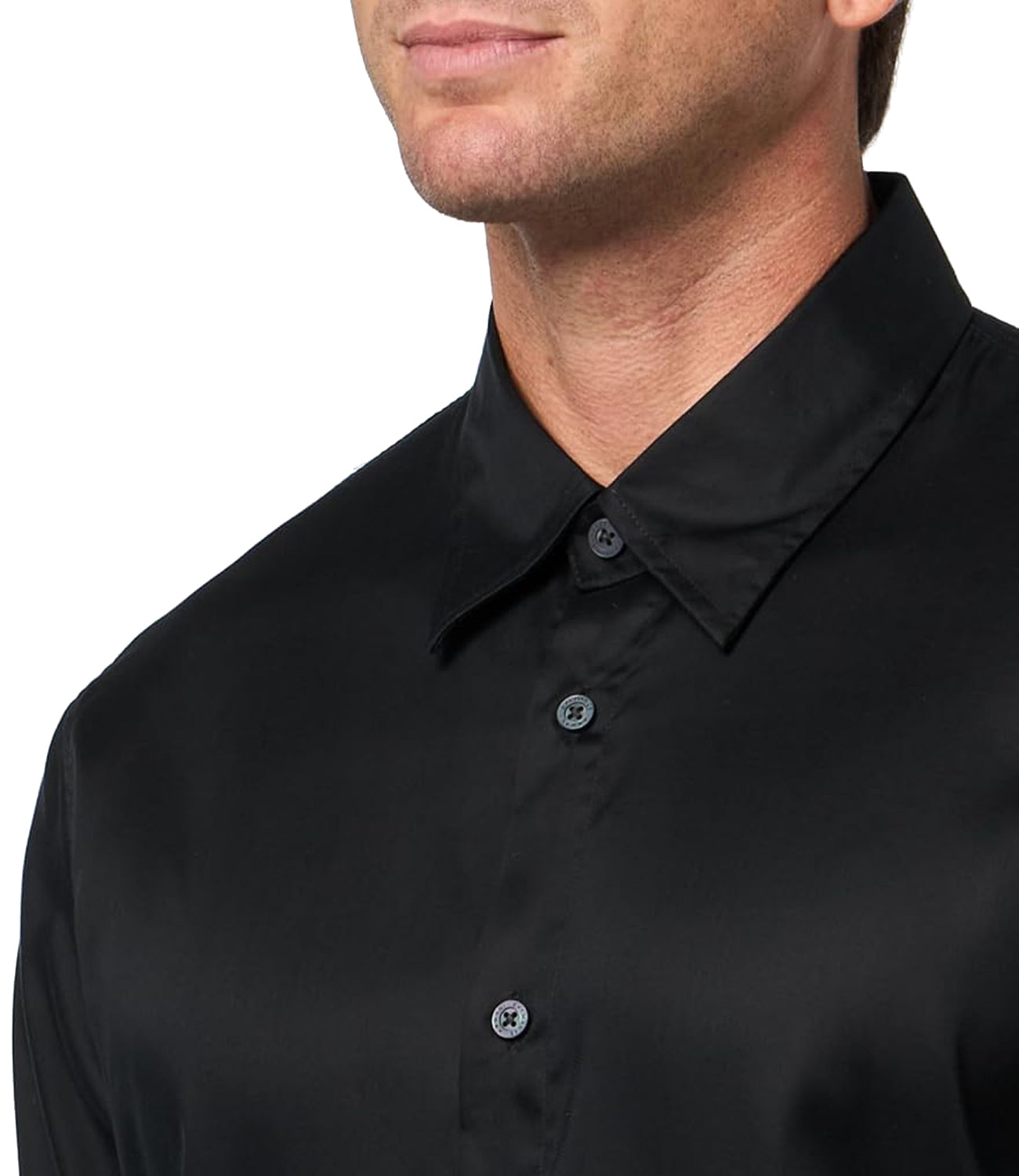 A|X Armani Exchange Camicia Manica Corta Uomo Mod. XM000451 AF13182 UC001 Black Nero