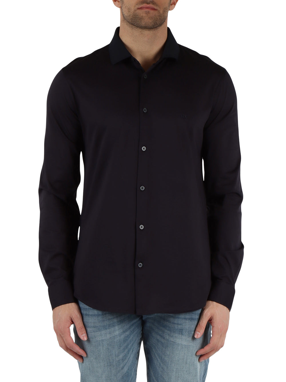 Camicia Classica Armani Exchange da Uomo - Blu