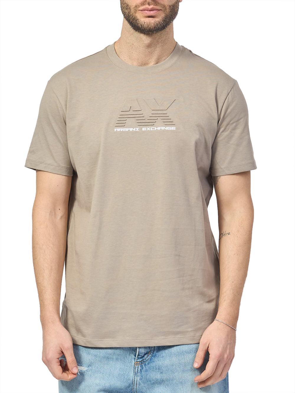 T-shirt Armani Exchange da Uomo - Beige