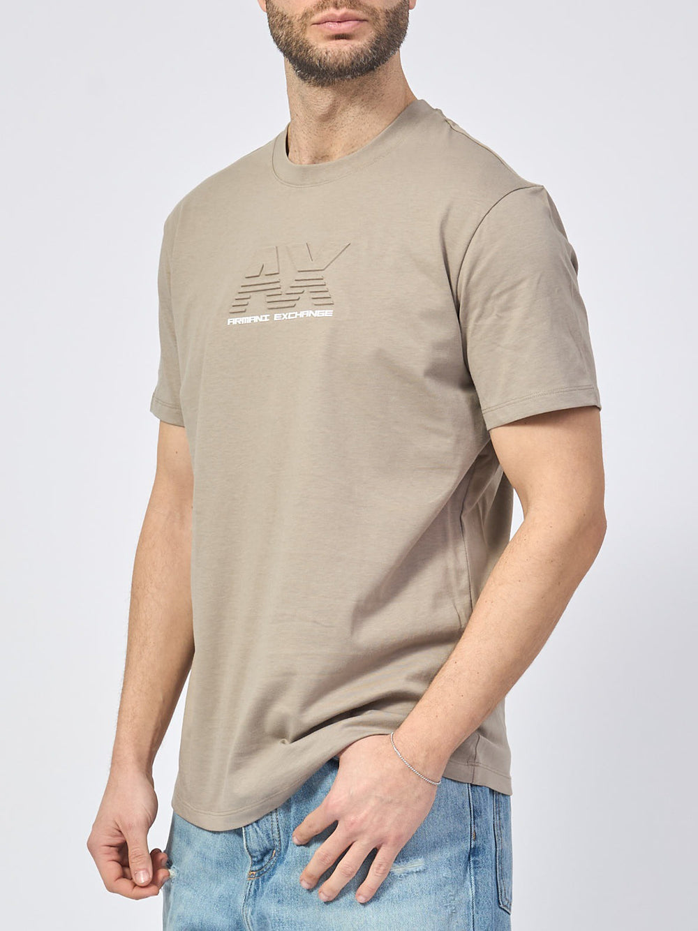 T-shirt Armani Exchange da Uomo - Beige