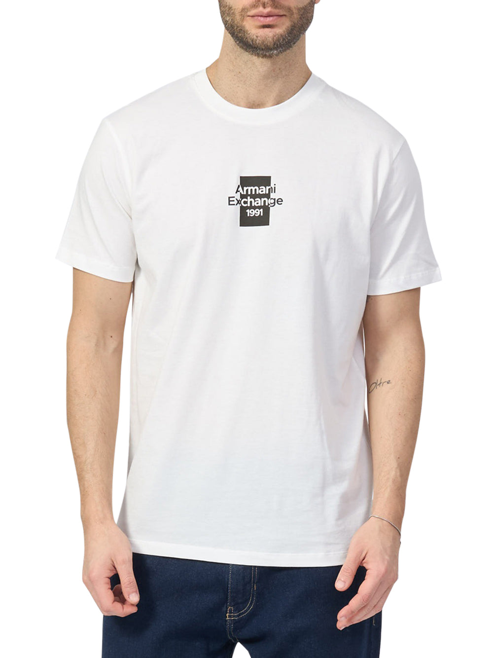 T-shirt Armani Exchange da Uomo - Bianco