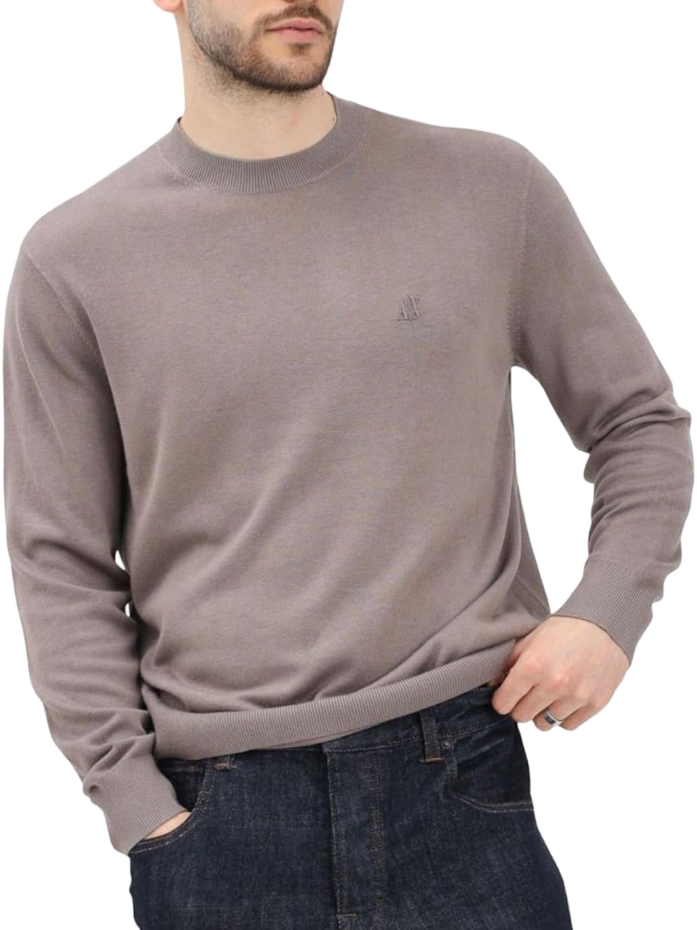 A|X Armani Exchange Maglione Girocollo Uomo Mod. XM00338 AF12291 U6107 Sabbia Beige