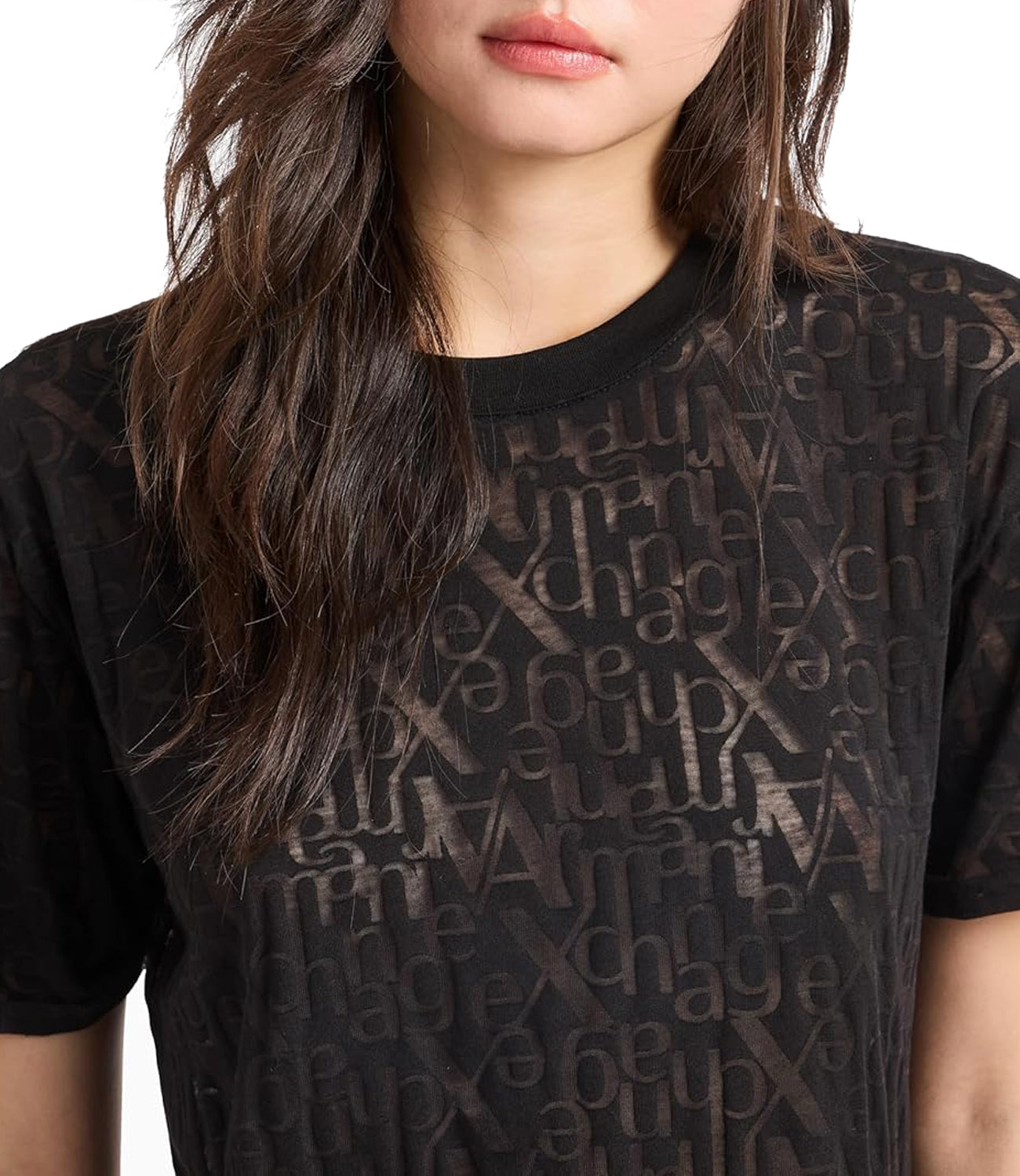 A|X Armani Exchange T-shirt Donna Mod. XW000103 AF10835 FC040 Nero