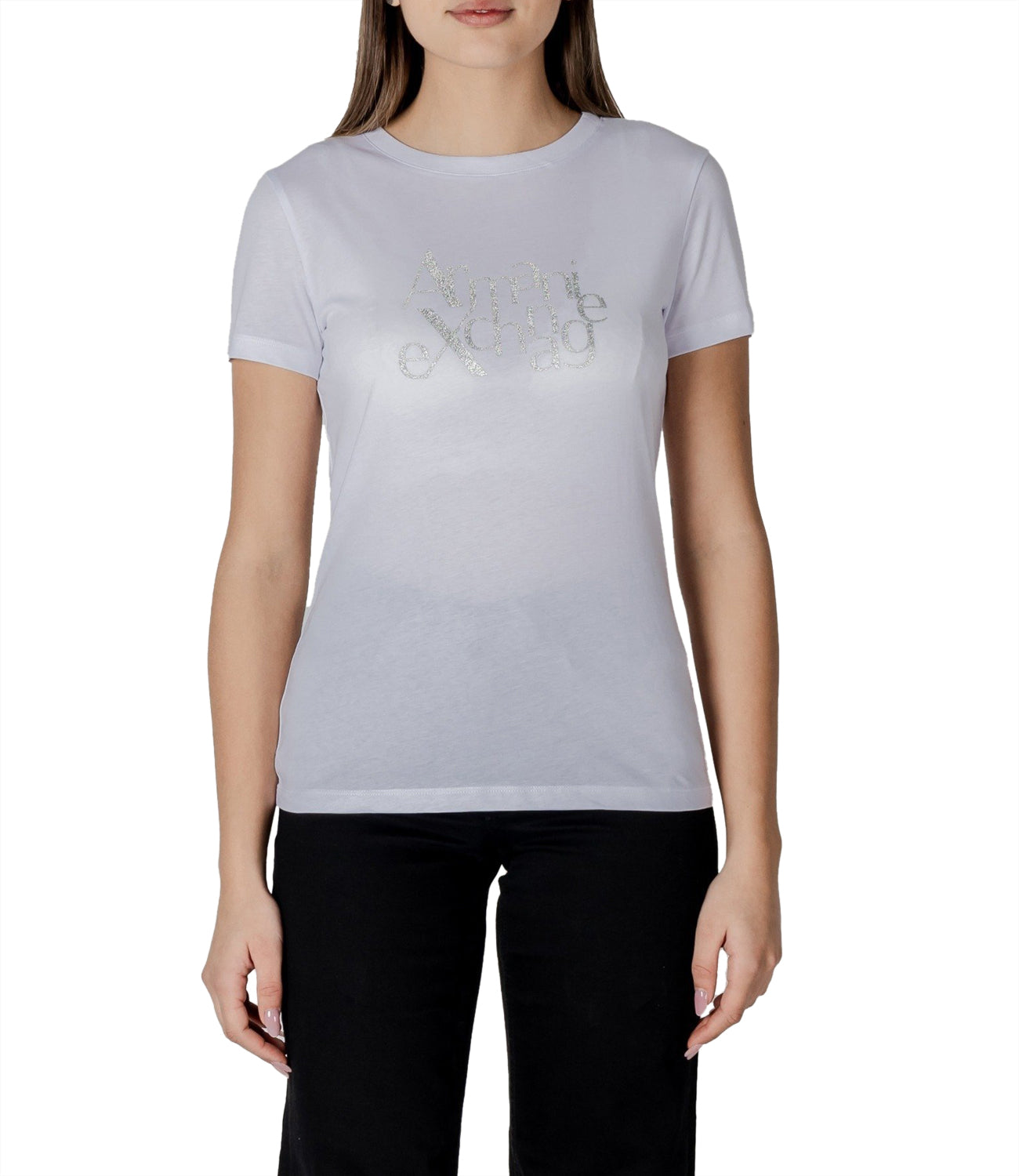 A|X Armani Exchange T-shirt Donna Mod. XW000109 AF10359 U0002 Bianco