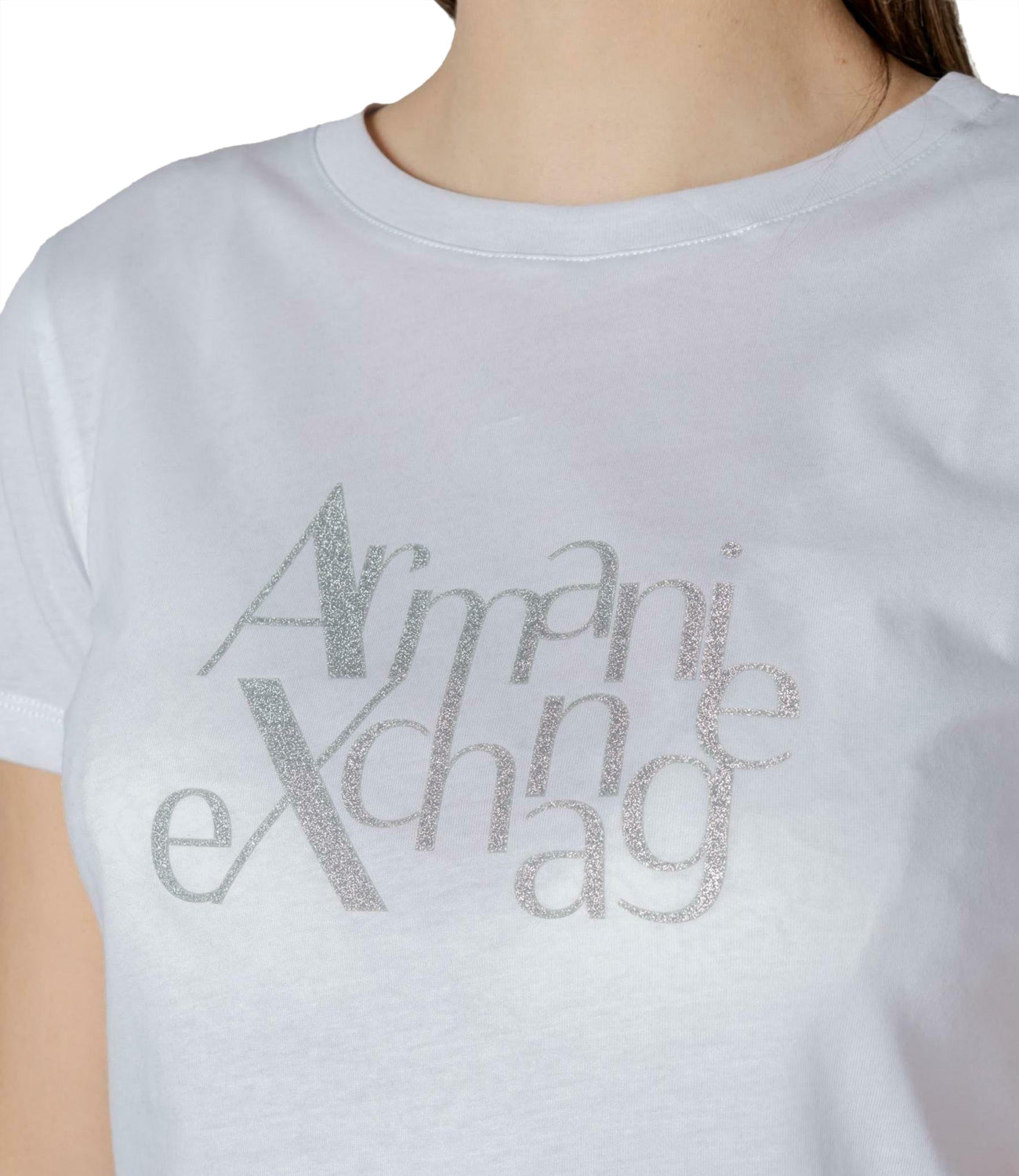 A|X Armani Exchange T-shirt Donna Mod. XW000109 AF10359 U0002 Bianco