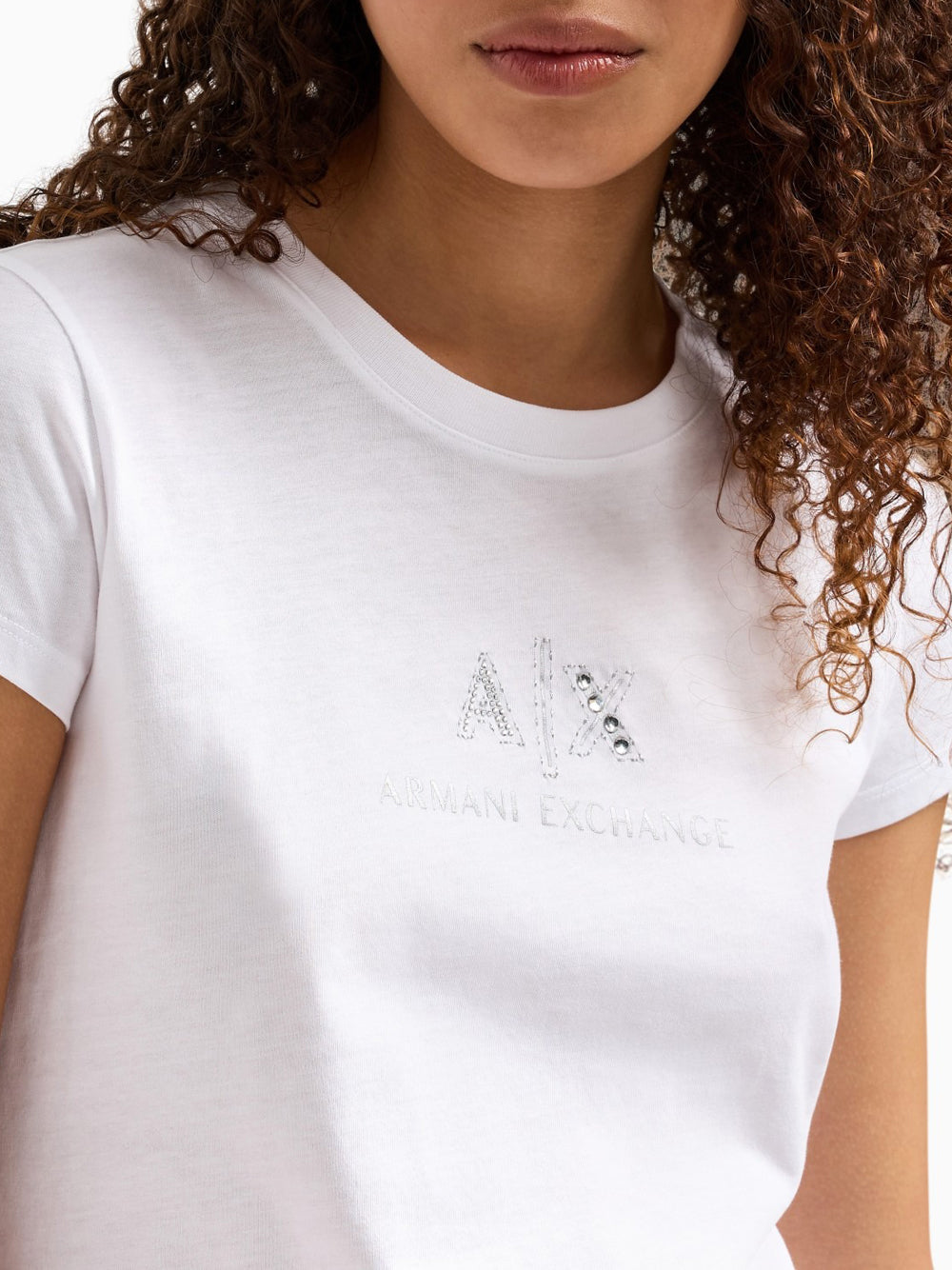 T-shirt Armani Exchange da Donna - Bianco