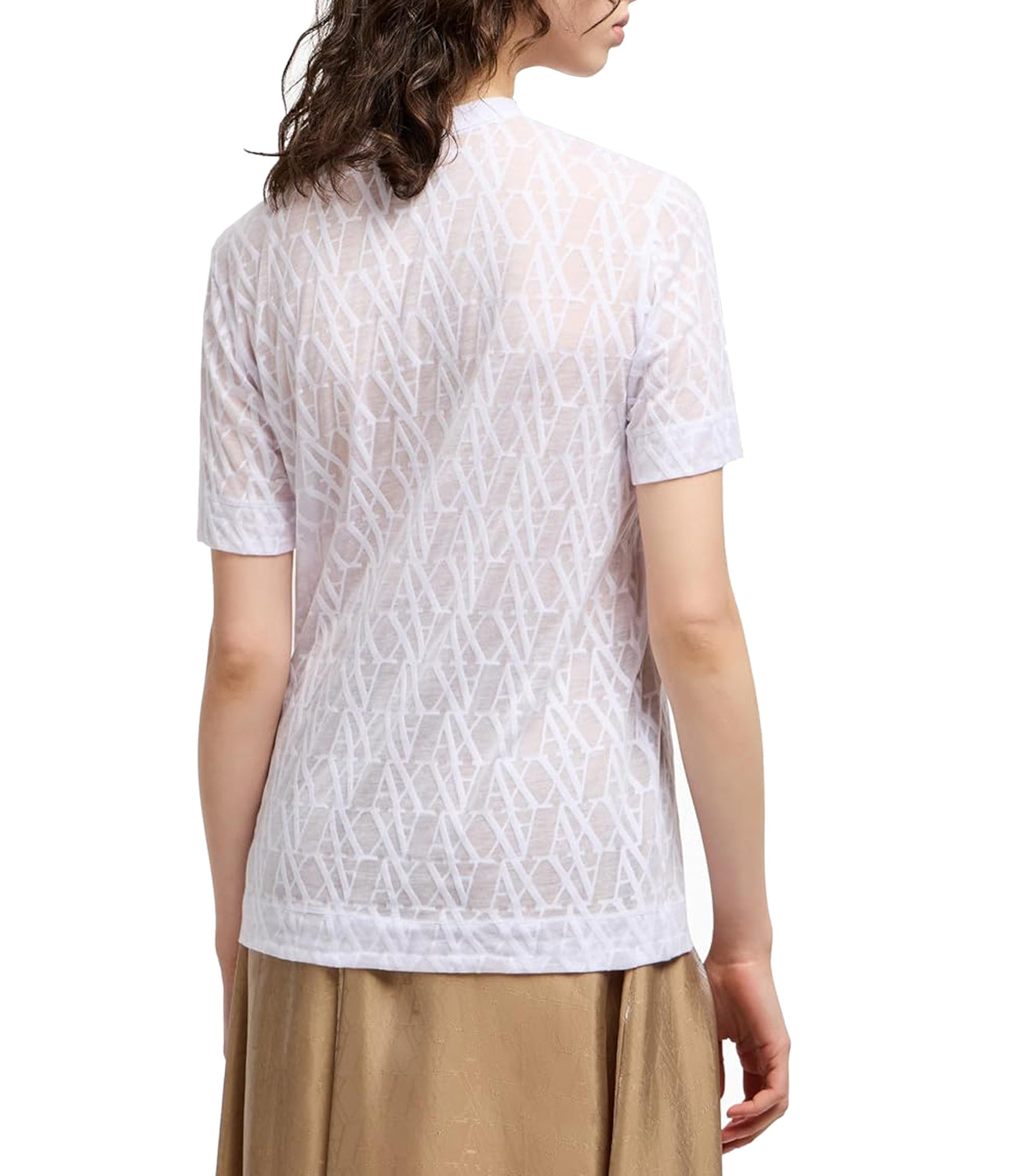 A|X Armani Exchange T-shirt Donna Mod. XW000513 AF10835 F0028 Bianco