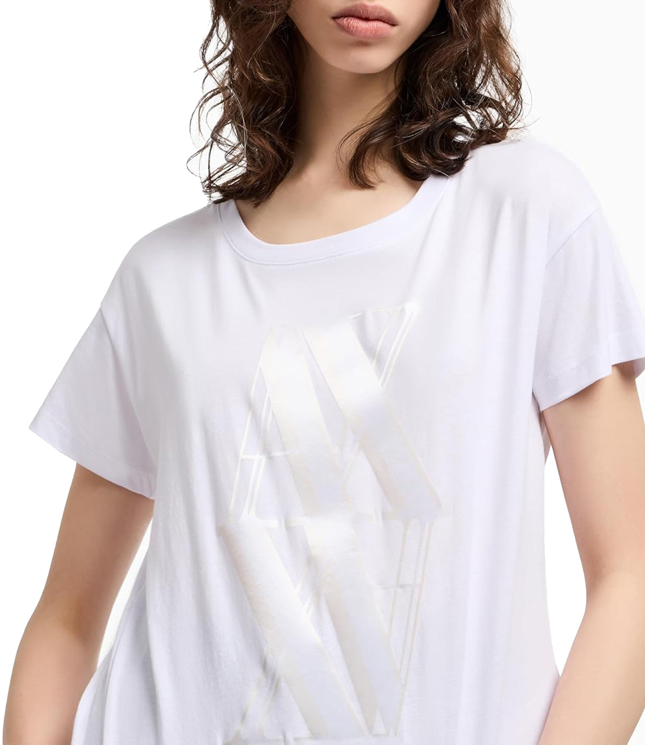 A|X Armani Exchange T-shirt Donna Mod. XW000515 AF10359 U0002 Bianco
