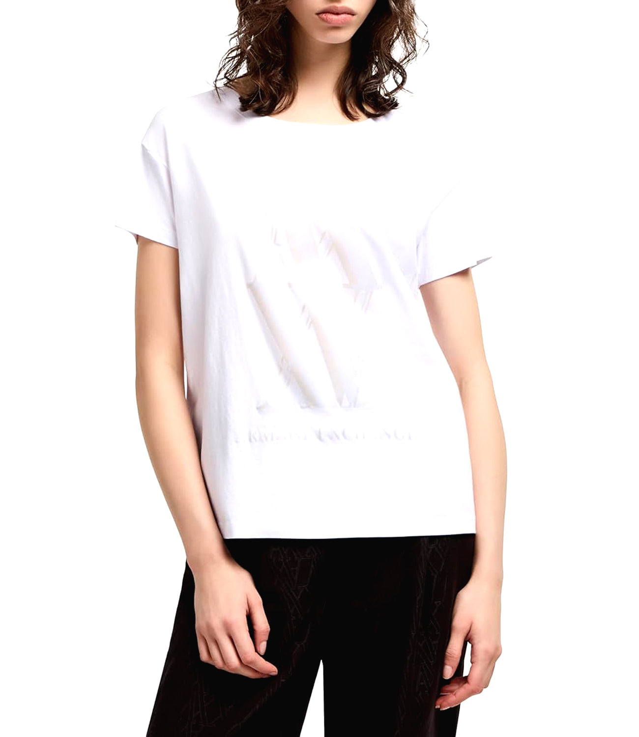 A|X Armani Exchange T-shirt Donna Mod. XW000515 AF10359 U0002 Bianco