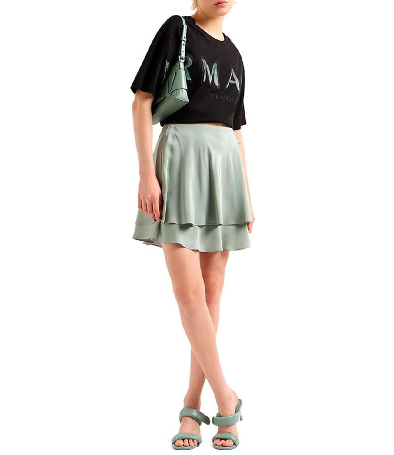 A|X Armani Exchange T-shirt Donna Mod. XW000520 AF10359 UC001 Nero