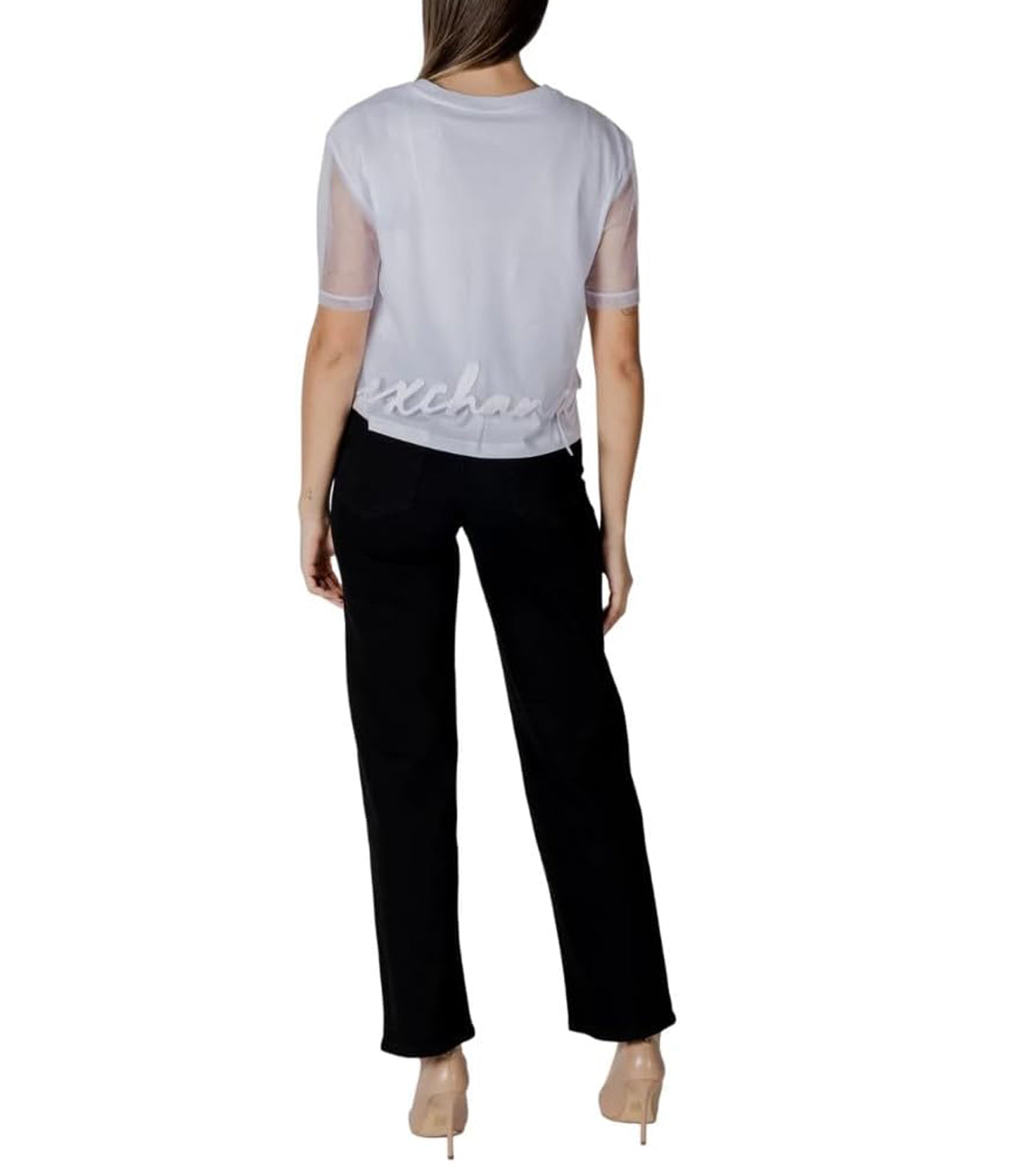 A|X Armani Exchange T-shirt Donna Mod. XW000541 AF10359 U0002 Bianco