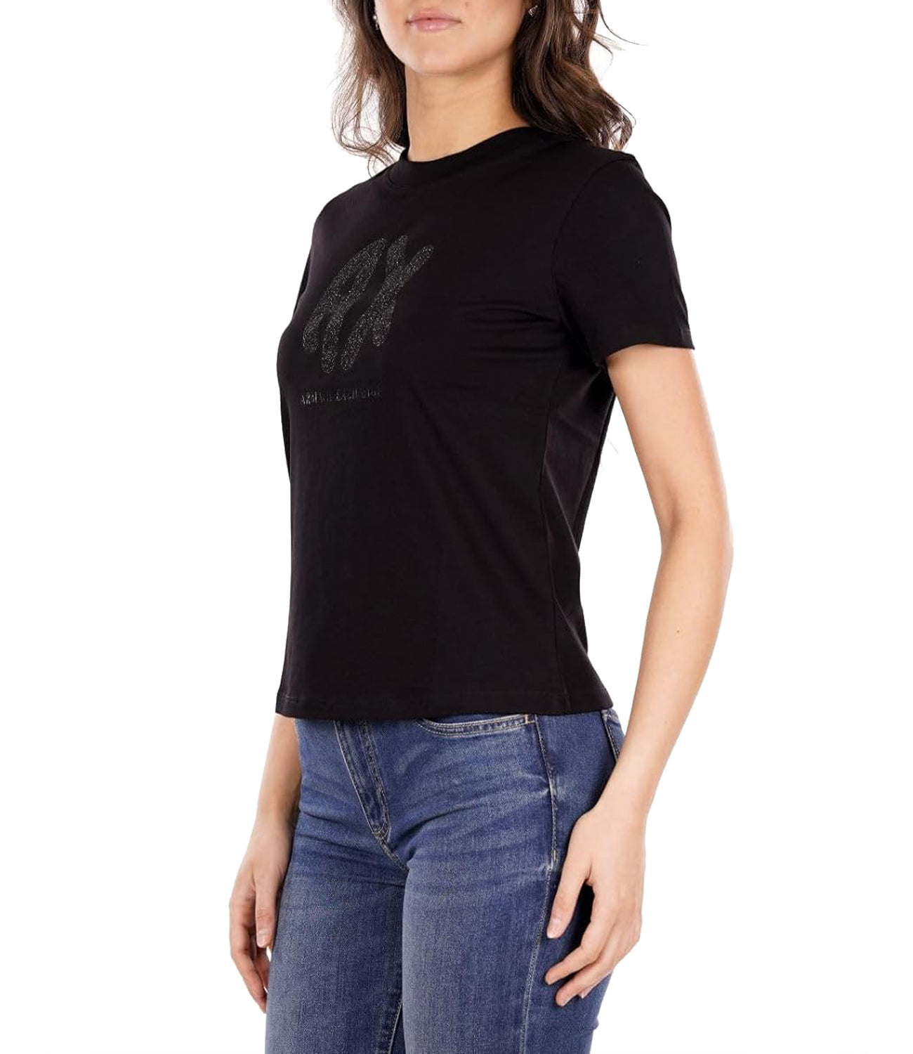 A|X Armani Exchange T-shirt Donna Mod. XW000548 AF10359 UC001 Nero