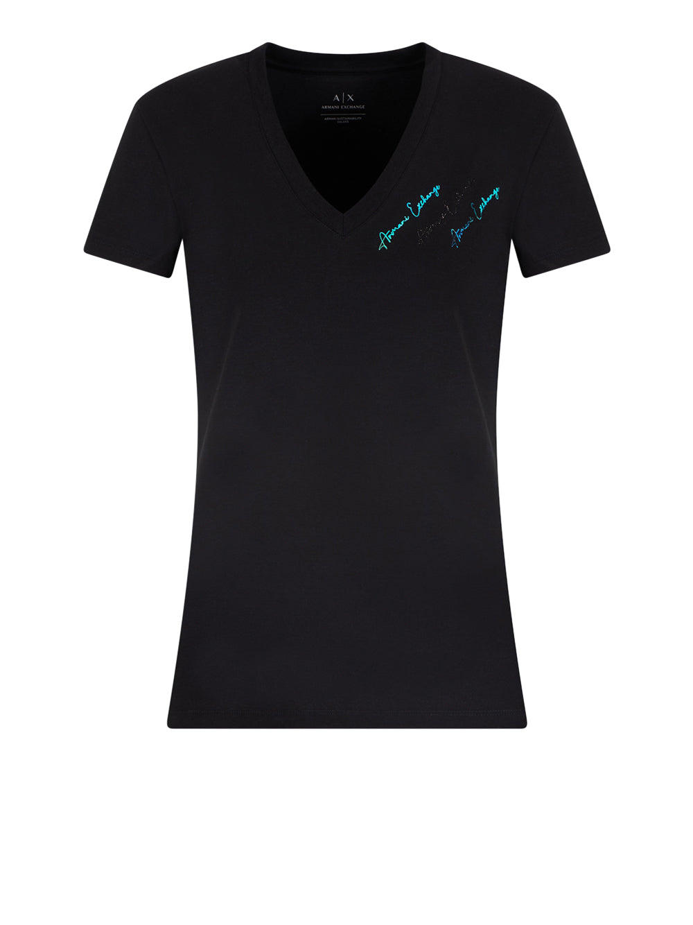 T-shirt Armani Exchange da Donna - Nero