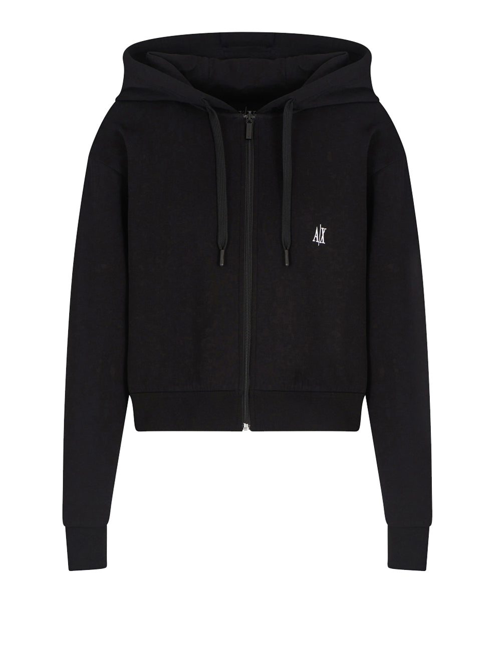 Felpa Zip Armani Exchange da Donna - Nero
