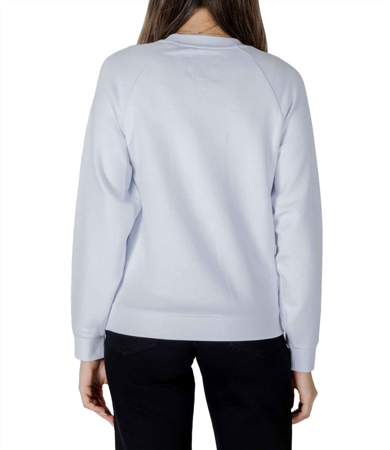 A|X Armani Exchange Felpa Girocollo Donna Mod. XW000826 AF13397 UC002 Bianco