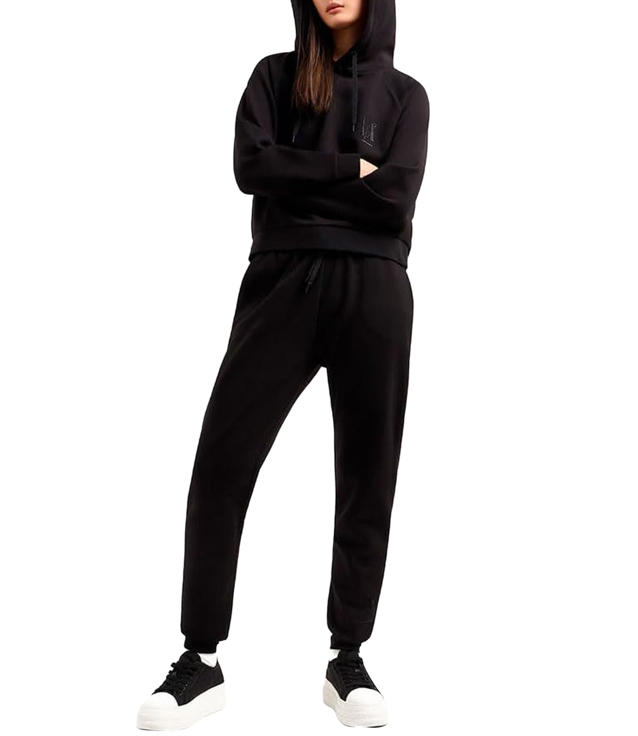 A|X Armani Exchange Pantalone joggers Donna Mod. XW000828 AF13397 UC001 Nero