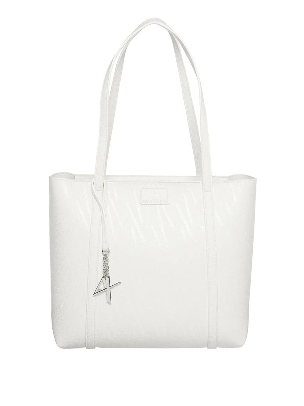 Borsa Shopper Armani Exchange da Donna - Bianco