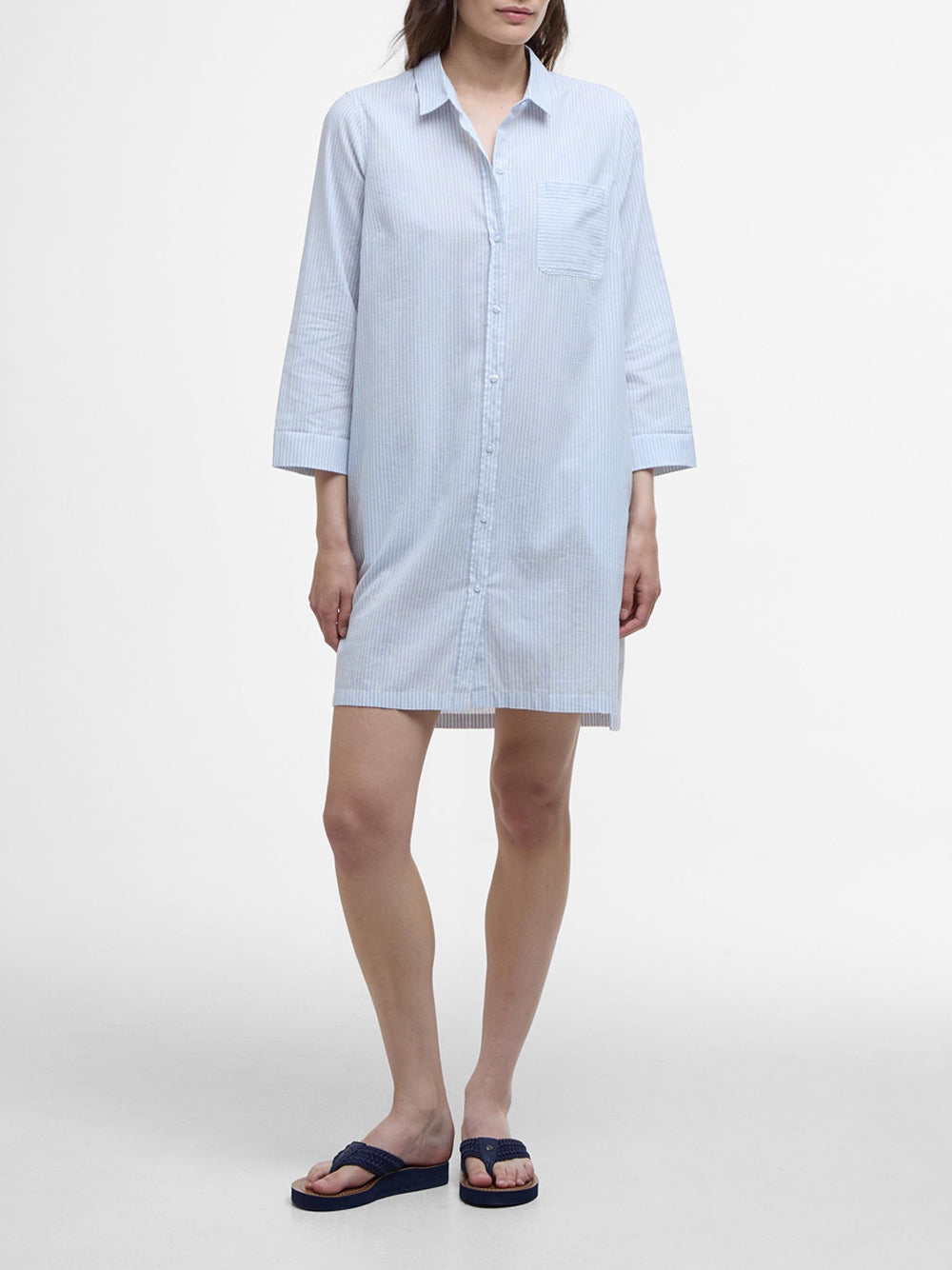 Vestito Mini Barbour da Donna - Celeste