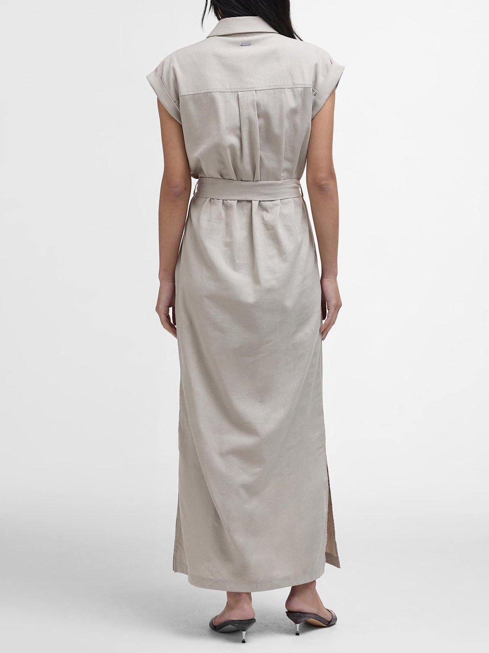 Vestito Longuette Barbour Birdie Maxi da Donna - Beige