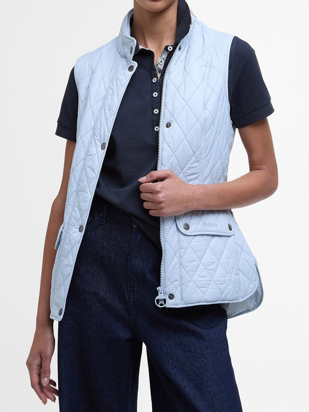 Smanicato Barbour Otterburn da Donna - Celeste