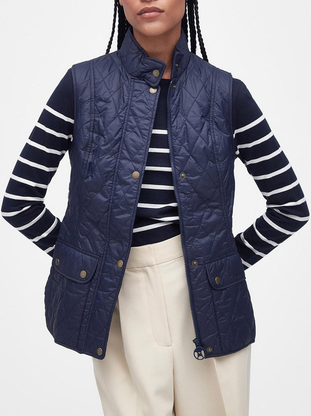 Smanicato Barbour Otterburn da Donna - Blu