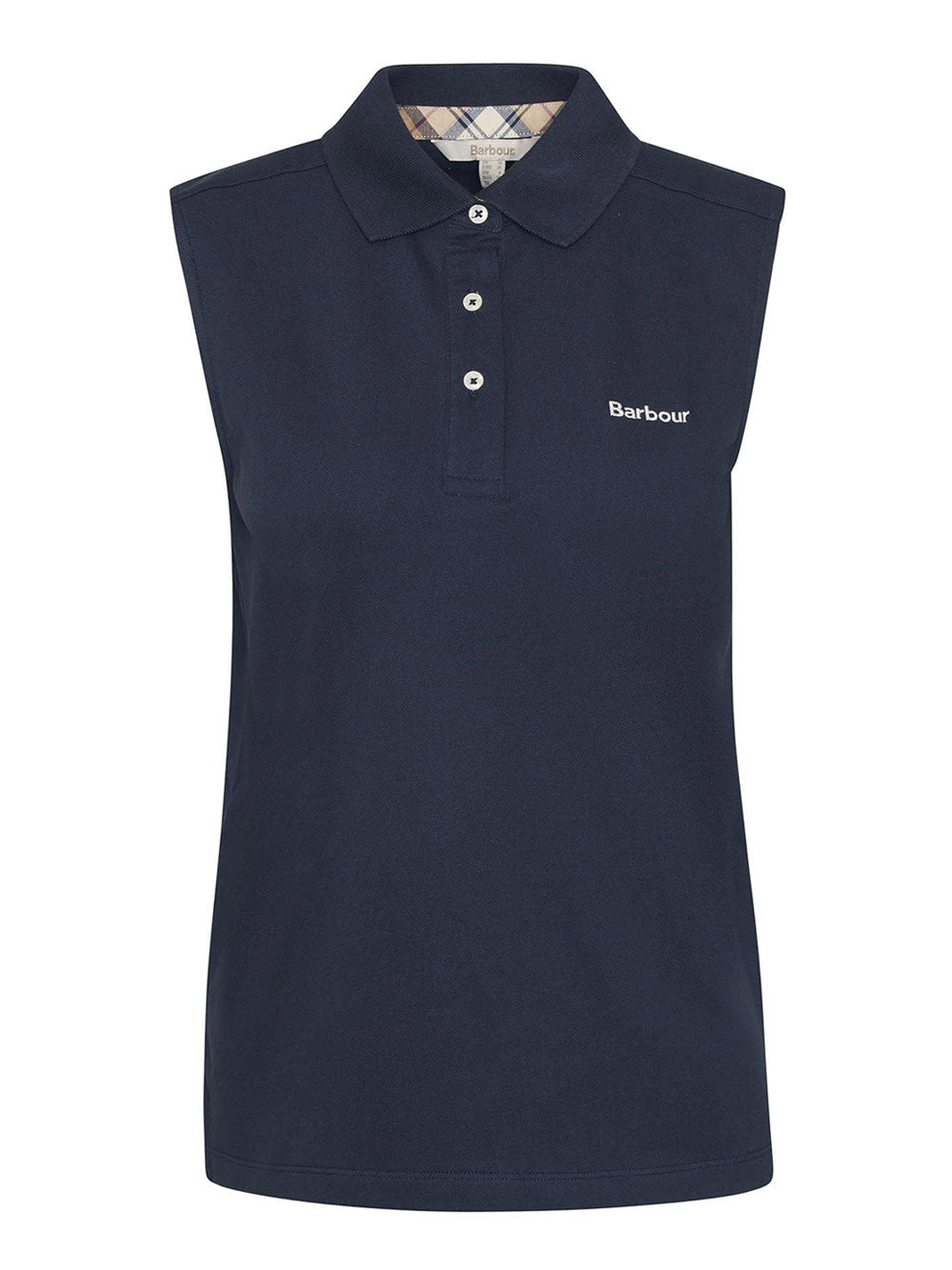 Polo Barbour Bowford Sleeveless da Donna - Blu